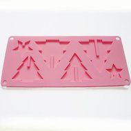 X-Haibei 3d Xmas Trees Stars Chocolate Cookies Candy Pan Party Gift Silicone Mold N3