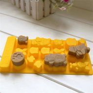 Yunko Winnie the Pooh Chocolate Candy Molds Chocolate Brownie Making Pan Supplies Food-grade Silicone Mold