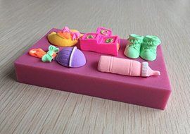 Anyana Baby Care Shoes 3D Mold Cookware Non-Stick Cake Decorating Fondant Mold Mould Kitchen Tool Sugar Paste... N4