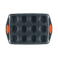 Rachael Ray Oven Lovin' Non-Stick 12-Cup Muffin and Cupcake Pan, Orange N3