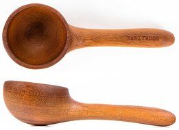 Earlywood 6-1/2 Inch Handmade Hardwood Coffee Scoop - Jatoba N2