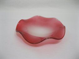Variation Color Small 3.25" Replacement Wave Saucer Glass Dish for Electric Oil Burner (red matte) N4
