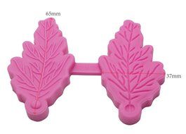 FOUR-C Cake Supplies Leaves Silicone Veiners Molds Embossed Mold Cake Decorating Kit Color Pink