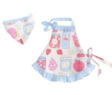 Childrens Bakeware Chef Owl Girls Toddler Kids Apron with Matching Cute Headscarf Outfit Set (18 Months to 3T... N8
