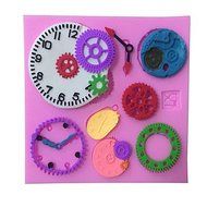 Sher Clock/ Watch Type Candy Fondant Cake Molds For The Kitchen Baking Molds N2