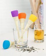 Tuncily Home Silicone Tea Infuser Set of 4 - Colorful &amp; Beautifully Designed Cute Creative Silicone Tea Strainer... N3
