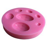 FLY DIY Cake Mold 3D Oval Gem Shape Silicone Chocolate Candy Mold,Pink N2