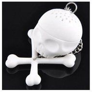 Yingwei White T-Bones Tea Bones Skull Tea Infuser Tea Strainer Home Utility Tools