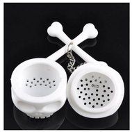Yingwei White T-Bones Tea Bones Skull Tea Infuser Tea Strainer Home Utility Tools N2