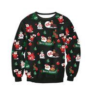 Sweatshirt,Morecome Women Long Sleeve Pullover Santa Claus Christmas T-Shirt N6