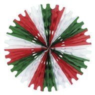 Beistle 55293-RWG 1-Pack Tissue Fan, 25-Inch