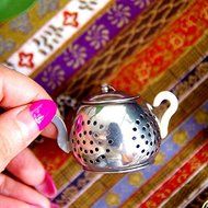 "Stainless Steel Teapot Shape Tea Leaf Infuser Spice Loose Strainer Herbal Filter" shopping N2