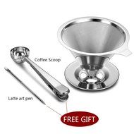 Stainless Steel Coffee Filter Reusable Coffee Filters Double Filter Coffee Dripper High Quality Pour Over Coffee... N5