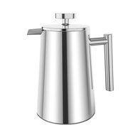 Plemo French Press Double Wall Stainless Steel Coffee Maker, 34 oz N4