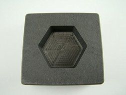 5 oz Hexagon Gold High Denisty Graphite Mold 3 oz Silver Bar Loaf-Copper N2