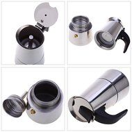 Stainless Steel Mocha Espresso Latte Stovetop Filter Moka Coffee Maker Coffee Pot Percolator Tools Easy Clean... N5