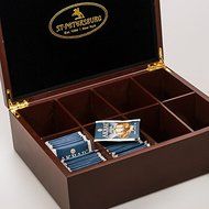 Beautiful Wooden Lacquer Box. Still Life Tea Bag Storage Box. N8