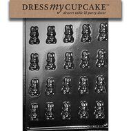 Dress My Cupcake DMCE000 Chocolate Candy Mold, Bunnies, Easter