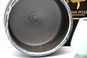 Japanese Mino Yaki ware Matcha Bowl And Tea Ceremony Set Green Tea 12.3 / 12.3 / 7.2cm (4.8 / 4.8 / 2.8inch)[7436] N2