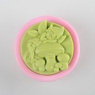 Y&XL&H Mushroom Spirit Shaped Soap Mold Mooncake Mould Fondant Cake Chocolate Silicone Mold, Decoration Tools... N3