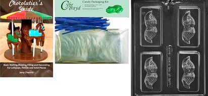 Cybrtrayd D113 Mustache Soap Bar Chocolate Candy Mold with Exclusive Cybrtrayd Copyrighted Chocolate Molding Instructions N4