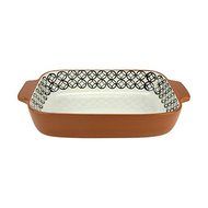 Basic Luxury Diamond Rectangular Terracotta Oven Baking Dish