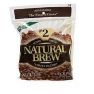 Natural Brew B62103 Natural Brew Cone Coffee Filters, #2 -12x40cnt