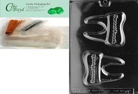 Cybrtrayd J042 Sweet Tooth Chocolate Candy Mold with Exclusive Cybrtrayd Copyrighted Chocolate Molding Instructions N6