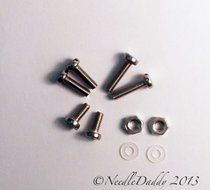 NEW! 10 PC. Cartridge Mounting Screws &amp; Hardware For Turntable Headshells