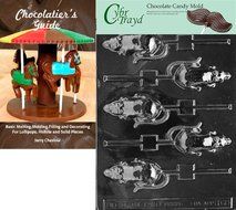 Cybrtrayd &quot;Rat Lolly&quot; Halloween Chocolate Candy Mold with Chocolatier&#039;s Guide