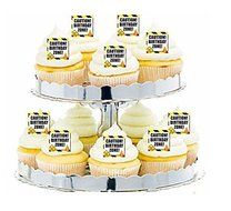 CakeSupplyShop Item#24267 24pk Construction Birthday Zone Edible Cupcake Decoration Toppers / Picks