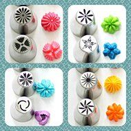 K&amp;S Artisan Professional Quality 56 pcs Russian Piping Tips Set(XLarge 35 tips+20 Piping Bags+Coupler) 304 Stainless... N10
