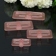 4Pcs Plastic Bow Cake Cutter Molds Icing Cookie Biscuit Fondant Embosser Craft N10