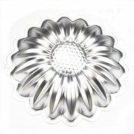 TANGCHU Aluminum Alloy Sunflower Shape Cake Pan Cake Decorating Tools 10.63*1.96inch Silver N2