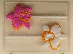 Large Orchid Tropical Hawaiian Luau Lollipop AO201 All Occasion Chocolate Candy Mold