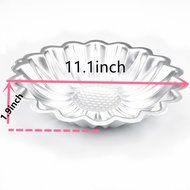 TANGCHU Aluminum Alloy Sunflower Shape Cake Pan Cake Decorating Tools 10.63*1.96inch Silver N3
