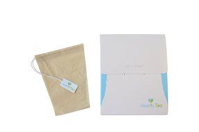 Tea Filter Bags with Drawstring - 100 pack Disposable Tea Infuser Bags - Biodegradable &amp; Chlorine Free N6