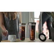 Cool Gear BRU Single Serve Iced Coffee Cold Brew System, 22 OZ. Capacity | 5.04" L x 5.04" W x 13.27" H N5