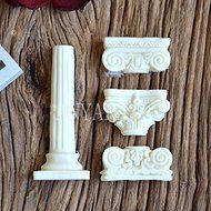 Anyana Silicone Roman Column Pillar Mold silicone Fondant Chocolate Paste Craft Mould N3