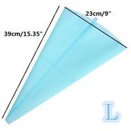 Misula 4 Sizes Icing Bag Set, Silicone Reusable Icing Piping Cream Pastry Bag Cake Decorating Tool DIY N3