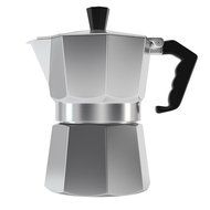 Classic 6 Cup Capacity Stovetop Italian Moka Espresso Maker. Best Polished Aluminium Pot for Camping or Outdoor... N7
