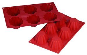 Fat Daddio's 3.7-Ounce Silicone Bakeware, Brioche