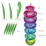 Vivianstore 10 in 1 Kitchen Multifunctional Fruit Vegetable Slicers, Device Set Cooking Tools, Gift, Beautiful... N2