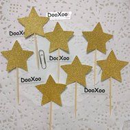 DOOXOO Twinkle Twinkle Little Star Cupcake Toppers Twinkle Star Birthday Star Cupcake Toppers Star Baby Shower... N3