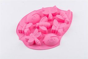 8 Cavity Insect Silicone Handmade DIY Cake Cookie Pudding Jello Chocolate Baking Mold Food Grade N6