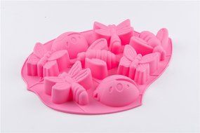 8 Cavity Insect Silicone Handmade DIY Cake Cookie Pudding Jello Chocolate Baking Mold Food Grade N7