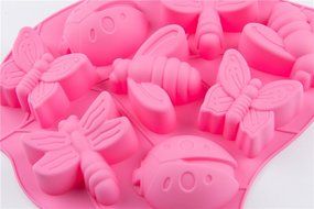 8 Cavity Insect Silicone Handmade DIY Cake Cookie Pudding Jello Chocolate Baking Mold Food Grade N8
