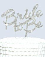 Lulu Sparkles LLC Bride To Be Cake Topper in crystal Rhinestones Bridal shower Bachelorette Party Cake decoration... N2
