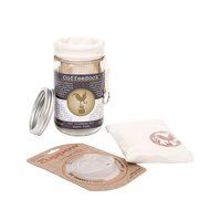 CoffeeSock ColdBrew Kit 32 ounce Co-Pack- Reusable Organic Cotton Filter, Jar, Organic Coffee, and Cuppow Pour... N3