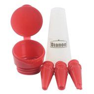 Dianoo Cake Decorative Pen, Silicone Cupcake Decorating Pen, Dessert Decorating Tools, 3PCS (the colors will be... N5
